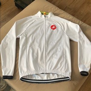 Women’s Castelli Cycling Jacket, White, Small